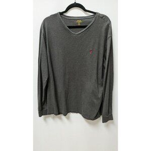 Polo Ralph Lauren Dark Grey V-Neck Long-Sleeve T-Shirt